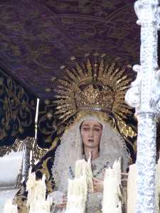 La Virgen del Desconsuelo es obra anonima del XVII atribuida al jerezano Francisco Camacho de Mendoza